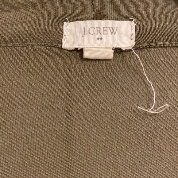 J Crew Factory Army Green Open Cardigan Top - Picture 3 of 5
